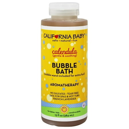 California Baby - Aromatherapy Bubble Bath With Bubble Wand Calendula - 13 oz.(pack of