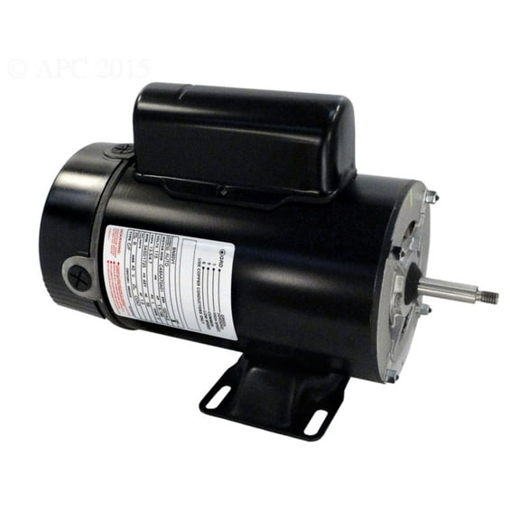 The Pool Supply Shop 1.5 HP Black Dual Speed Round Flange Pool Motor