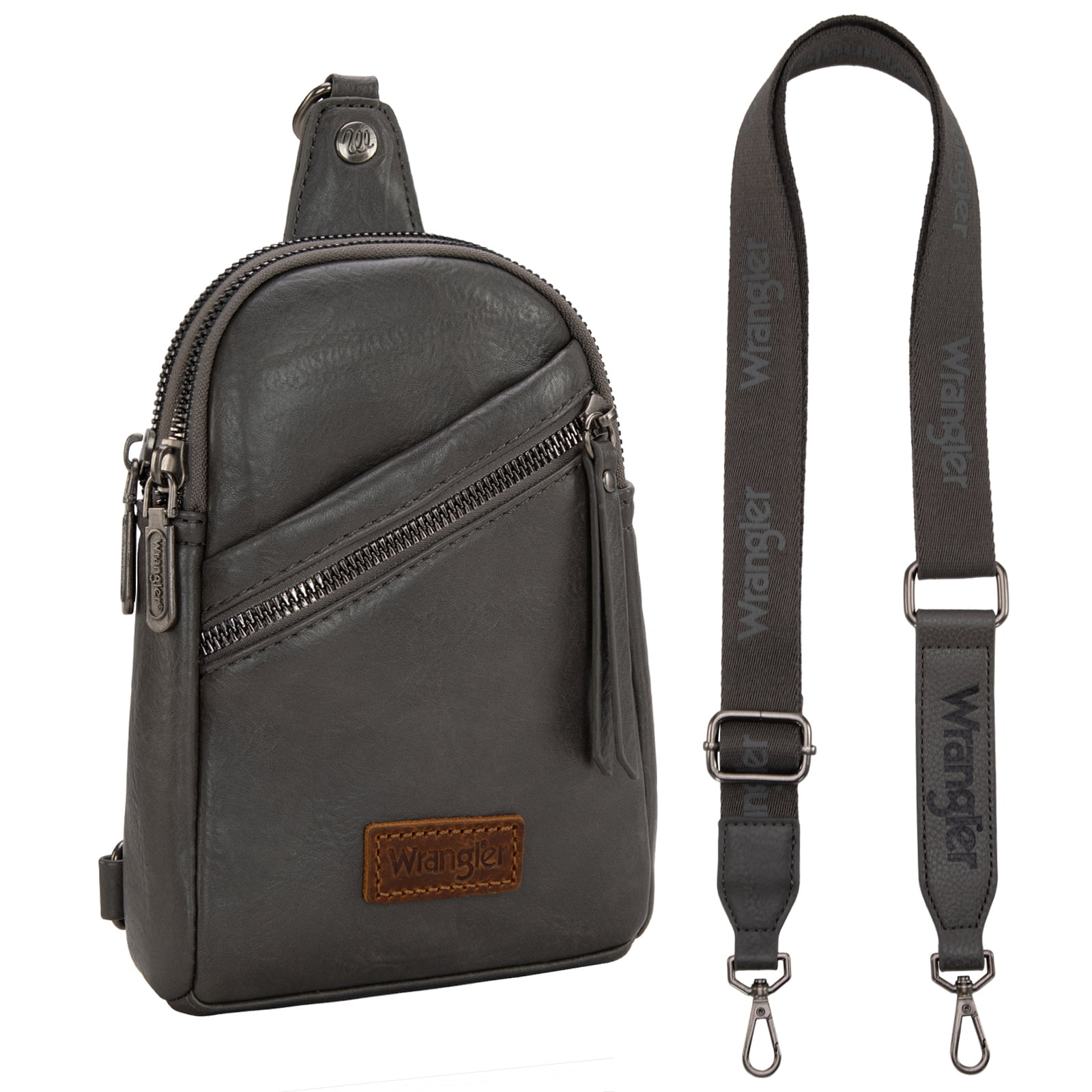Wrangler Small Crossbody Sling Bags for Women Fanny Packs Chest Bag for Travel