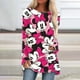 thumbnail image 2 of Fall 2022 Elegant Women's Disney Mickey Mouse Print Sweatshirt 3D Print Streetwear New Women's Design Tee DressXL Gao Jinjia LED, 2 of 2