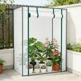 thumbnail image 5 of Walk In Portable Greenhouse Plant Protection Tent Outdoor Garden Large Grow Shelter Clear Cover Patio Balcony Backyard Storage Greenhouse Structure Ventilated Design, 5 of 6