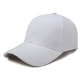 thumbnail image 2 of Sewkxo Adult Plain Baseball Cap Hat Classic Adjustable Size for All Seasons,White One Size, 2 of 3