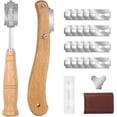 thumbnail image 1 of Juego de cuchillos de panadero para cortar pan, cuchillo para masa, cuchillo para baguette con 20 hojas de afeitar para patrones de masa de pan DIY, 1 of 4