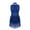 Royal Blue, variant on Aislor Kids Girls Mesh Splice Rhinestone Sleeveless Tassel Dress Samba Jazz Tap Modern Latin Salsa Dancewear