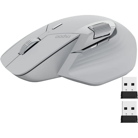 MT760 Multi-Device Wireless Mouse Bluetooth 5.0 and 2.4G Multi-Mode Connection Up to 4 Devices 11 Programmable Buttons 4K DPI 90 Days Battery Life PC Matte Black