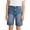 Blue, variant on OGLCCG Bermuda Jean Shorts for Girls High Waisted Trendy Straight Leg Denim Shorts Knee Length Loose Fit Long Shorts with Pockets 12-16 Years