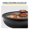 thumbnail image 6 of 17-Piece Aluminum Cookware Set, Black Non-Stick Pots and Pans Set with Assembled Handles - 5 Pots & 2 Lids, Compatible with Induction, Gas, Electric Stoves, Perfect for Home Kitchen Use​, 6 of 10