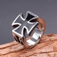 thumbnail image 4 of Guardurnaity Anillo de moda para hombre, acero Punk único, varios tamaños, bandas de boda, patrón, accesorios de joyería, novios, fiesta de padres Ropa, zapatos y accesorios Miscelánea Tamaño11 Guardurnaity AP015502-05, 4 of 6