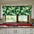thumbnail image 3 of Yayeee Kitchen Curtains Tier Set of 2 Light Filtering 57"x24" Over Sink Window Panels, Green Camouflage Pattern, 3 of 7