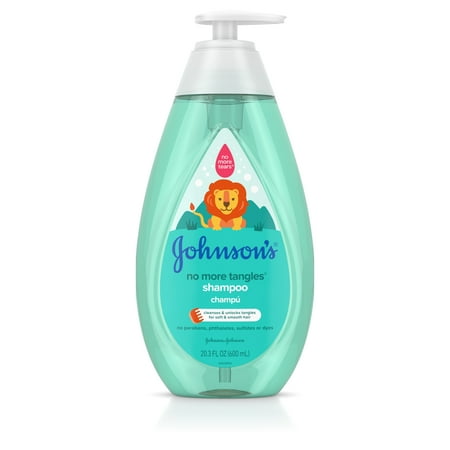 Tangle Free Thermal - Johnson’s No More Tangles Kids Shampoo, Paraben Free, 20.3 fl. oz