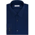 thumbnail image 1 of Calvin Klein - Camisa de vestir con botones para hombre, ajuste delgado, azul, cuello de 17.5 pulgadas, manga de 34 a 35 pulgadas, 1 of 1