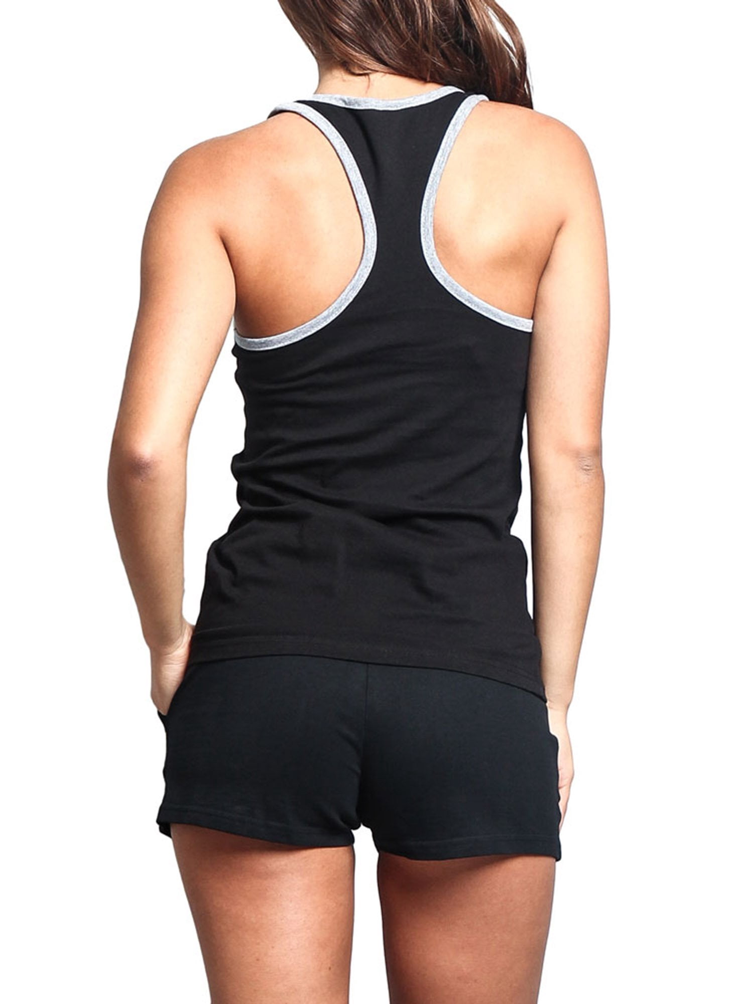 G-Style USA Women's Lightweight Scoop Neck Contrast Piping Tank