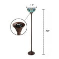 thumbnail image 5 of Tiffany 12'' Tiffany Torchiere Floor Lamp,Stained Glass Floor Standing Light, 5 of 6