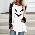 thumbnail image 3 of Camisas Para Mujer Casual Manga Larga Cuello Redondo Tops Blusa Suelta Festival Impreso Camisas Odeerbi ODB129677, 3 of 5