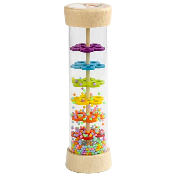 Rainmaker-juguete con sonido de lluvia para niños, sonajero sensorial, tubo, agitador, centro de actividades, juguete para niños, avión preescolar