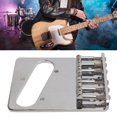 thumbnail image 1 of Puente De Guitarra Eléctrica, Puente De 6 Monturas De Alta Dureza, Metal Resistente Al Desgaste De Tamaño Estándar Con Tornillos Y Llave Para Instrumentos De Cuerda, 1 of 7