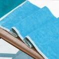 thumbnail image 5 of Superior Cabana Cotton Towel/ Chaise Lounge Chair Cover Set of 2, Turquoise, 5 of 11