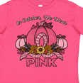 thumbnail image 4 of Inktastic In October We Wear Pink with Ribbon and Pink Pumpkins Boys or Girls Toddler T-Shirt, 4 of 5