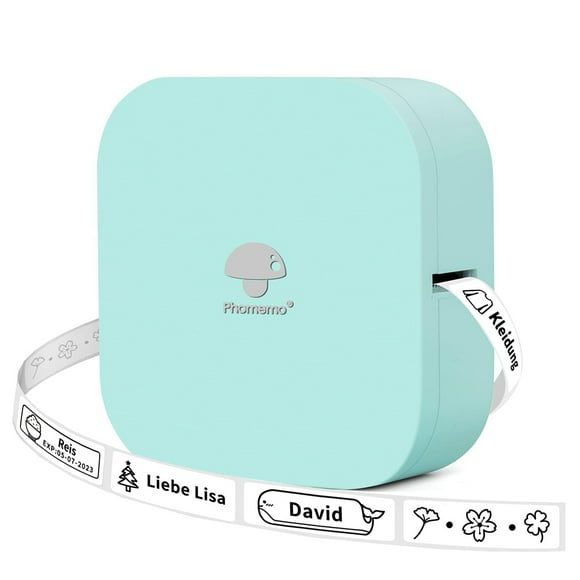Impresora de Etiquetas Bluetooth Portátil Sin Tinta Autoadhesiva Compatible iOS Android para Hogar Oficina Escuela Jardín