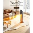 thumbnail image 4 of NFTIGB 25" Space Heater for Indoor Large Room, 1500w Oscillating Electric Heaters with Remote Fast Heating, 4 of 8