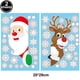 thumbnail image 4 of Adornos navideños Adhesivos navideños para ventanas de vidrio de doble cara reutilizables Adhesivos para ventanas de vacaciones de invierno Calcomanías Decoración del hogar para niños, 4 of 5