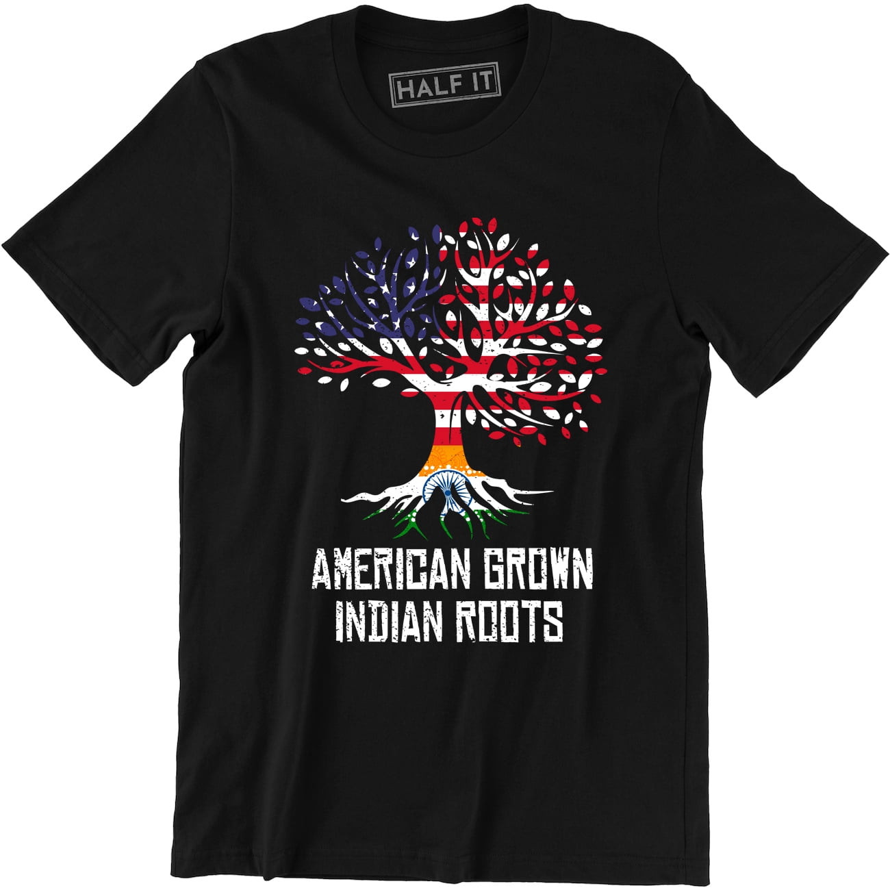 Indian Roots American Grown Indian Roots Indian Heritage T-Shirt ...