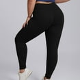 thumbnail image 2 of QATAINLAV Sales Today Leggings for Women Plus Size Butt Lifting Yoga Pants Casual High Waist Tummy Control Tight Pants Solid Color Workout Athletic Leggings Black XXL, 2 of 5