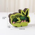 thumbnail image 3 of Guozer Wood Carving Rabbitss Ornaments Easter Centerpiece for Desk Easter Decoration for Home Ornament for Easter Indoor Outdoor Garden Yard, 3 of 6