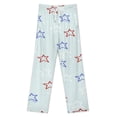 thumbnail image 3 of American Flag Blue Red White Women's Pajamas Pajama Pants Women's Sleepwear Lounge Sleep Bottoms Stretch with Pockets, 3 of 7