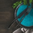thumbnail image 3 of Hampton Forge Paris Hammered , Stainless Steel, 20-Piece Flatware Set, Gunmetal, 3 of 5