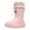 2 Pink, variant on REDARER Girls Mid Calf Rain Boots - Lightweight Waterproof for School & Play, Non- Comfortable Everyday Shoes, Durable Kids Booties - Rain Boots Kids,Color:1 Pink Size:8-9 Years