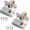 Silver, variant on Closet Ball Door Catch Hardware  2 Pack French Door Ball Catch Closet Ball Latch for Top of Door Adjustable Ball Catch Drive in Ball Latch for Invisible Pantry Ball Bearing Door Latch Black