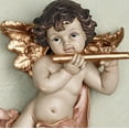 thumbnail image 5 of Dulcet Sounds Cherub Wall Plaques Gold Set of Two Set of 2, 5 of 5
