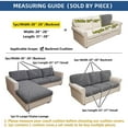thumbnail image 4 of Sofa Cover,Couch Covers Sectional Couch Covers For L Shaped Chaise Stretch 3 Cushion Couch Sofa Slipcovers For Dogs Pet 2 Cushion Seat Leather L Shape Furniture Protector, 4 of 8