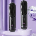 thumbnail image 1 of Clearance!Upgraded Negative Ion Hair Straightener Comb with 4-Temp Adjustments,Portable Curling & Smoothing Tool for Damage-Free Styling, 1 of 7
