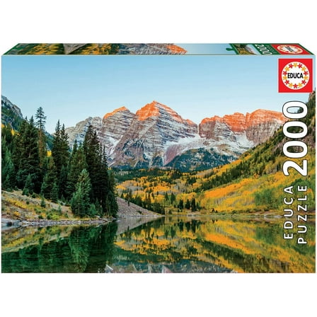 2000 Piece Maroon Bells, USA Jigsaw Puzzle by Educa Borras