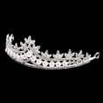 thumbnail image 4 of Eye-catching for Rhinestone Pearl Crystal Hair Tiara Wedding Veil Headband Crown, 4 of 8