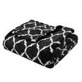 thumbnail image 2 of Home Essence Ogee Oversized Super Soft Microlight Throw, 60x70", Black, 2 of 5