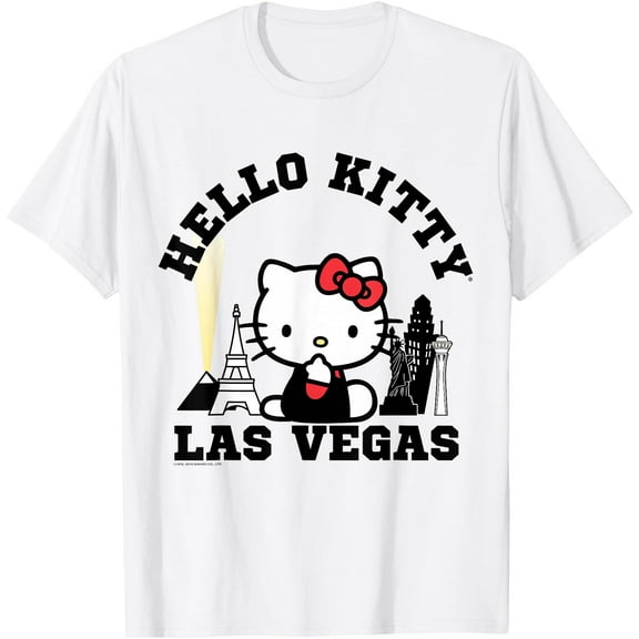 Hello Kitty Las Vegas DTG Print Unisex T-Shirt