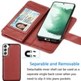 thumbnail image 6 of Wallet Case for Galaxy S22 Plus 6.6 inch , for Samsung Galaxy S22 Plus 5G 2022 PU Leather Case, Tekcoo Luxury PU Leather 9 Card Slots Holder Carrying Folio Flip Cover Kickstand & Hand Strap, 6 of 6