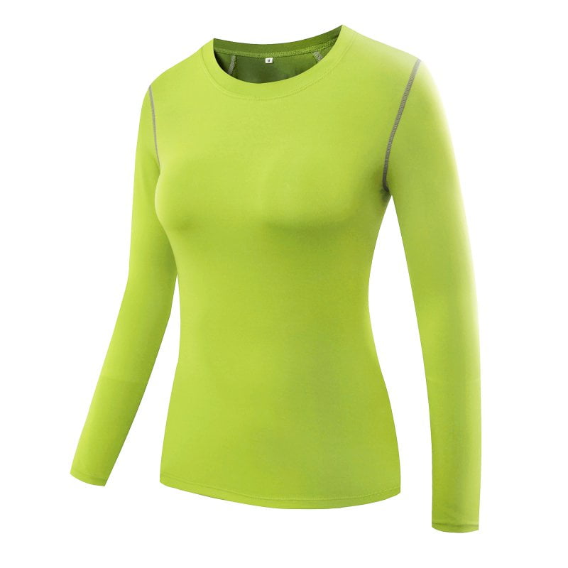 Women Ladies Compression Shirt Top Baselayer Tight Skin Short Sleeve For Fitness 