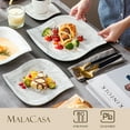 thumbnail image 7 of MALACASA, Series Elvira, 30-Piece Porcelain Dinnerware Set, Marble Grey Dinner Set, Service for 6, 7 of 7