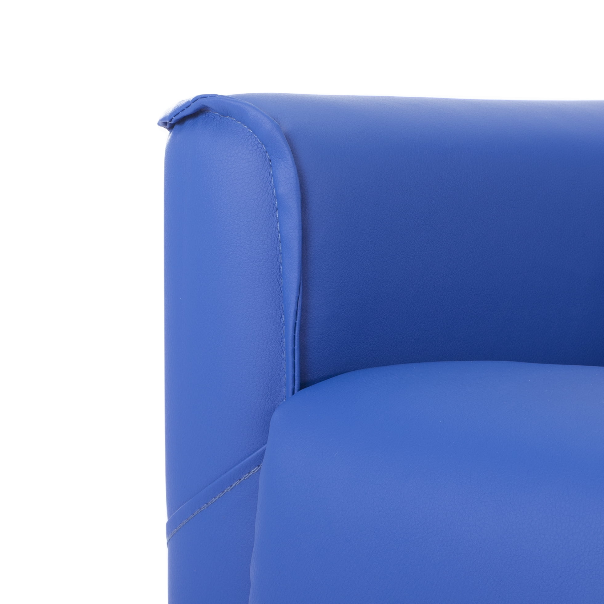Gewnee 29.13"Power Rocking Recliner Chair,360°Swivel Recliner Chair with USB & Type-C Ports,Adjustable Reclining Positions,PU Swivel Recliner for Living Room,Office,Bedroom.Blue