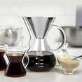 thumbnail image 2 of Hearth & Gear Égouttoir à Café pour Infusion Lente Réutilisable en Acier Inoxydable Filtre à Café pour Infusion Lente Sans Papier Passoire à Café pour 1 4 Tasse avec Base Tapis pour Canette Ventouses Passoire Passoires de Douche pour Attraper les Reins, 2 of 7