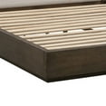 thumbnail image 4 of Benjara Nesh Modern California King Platform Bed, Upholstery, Brown Wood Frame, 4 of 7