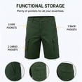 thumbnail image 4 of 5-Pack Men's Cotton Flex Stretch Cargo Shorts&nbsp;, 4 of 7
