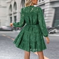 thumbnail image 6 of IWEMEK Dresses for Women Fall Long Sleeve Henley Neck Mini Dress Semi Formal Cocktail Dresses Flowy Boho Outfits 2025, 6 of 7