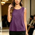 thumbnail image 6 of NTACZA Women Tank Tops Cotton Casual Round Neck Sleeveless Ladies Summer Tops, 6 of 6