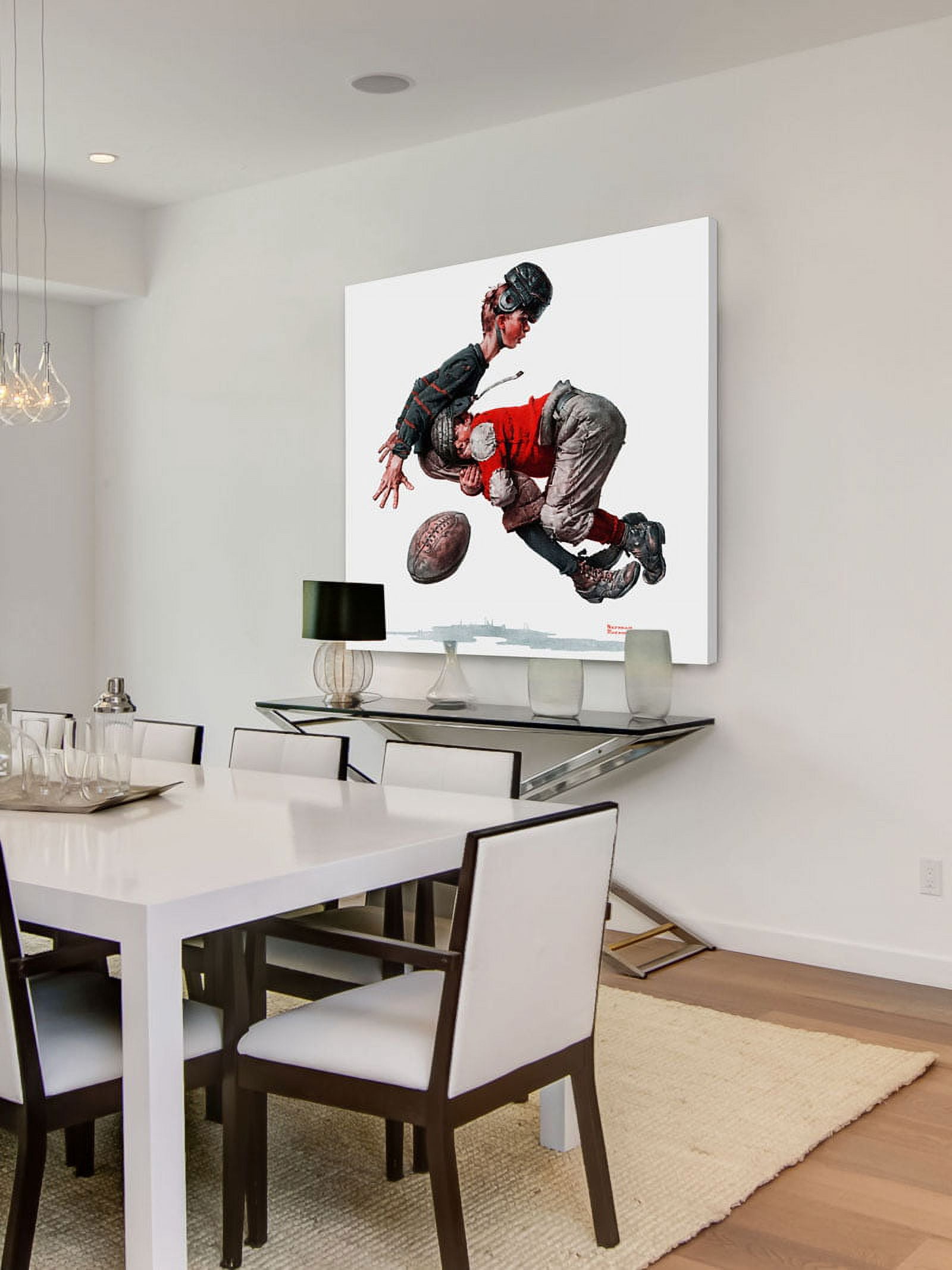 Marmont Hill "Fumble" by Norman Rockwell Painting Print on Canvas
