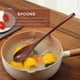 thumbnail image 2 of 10 Pcs Wooden Spoons Forks Set Wooden Utensil Set Reusable Natural Wood Set For Cooking Eating, 2 of 5